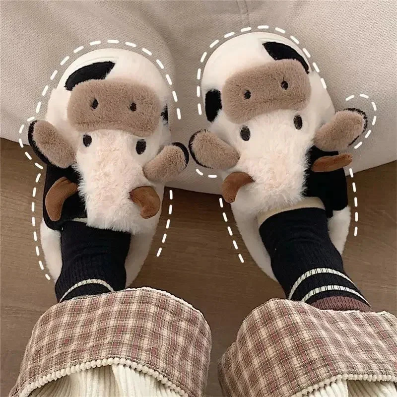 ComfyMoo™ Soft-Stitched Cow Slippers