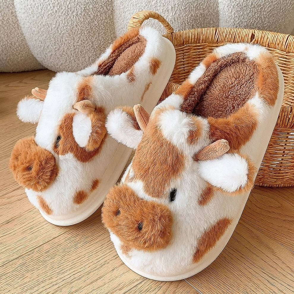 ComfyMoo™ Soft-Stitched Cow Slippers